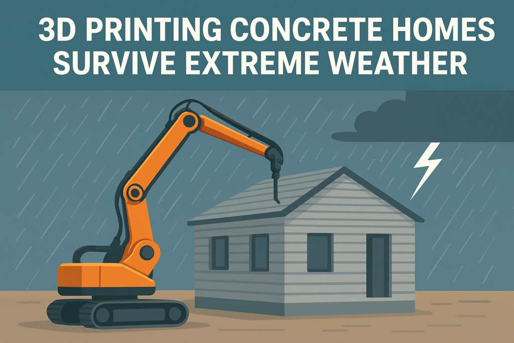 3D printing Concrete Homes Survive Extreme Weather