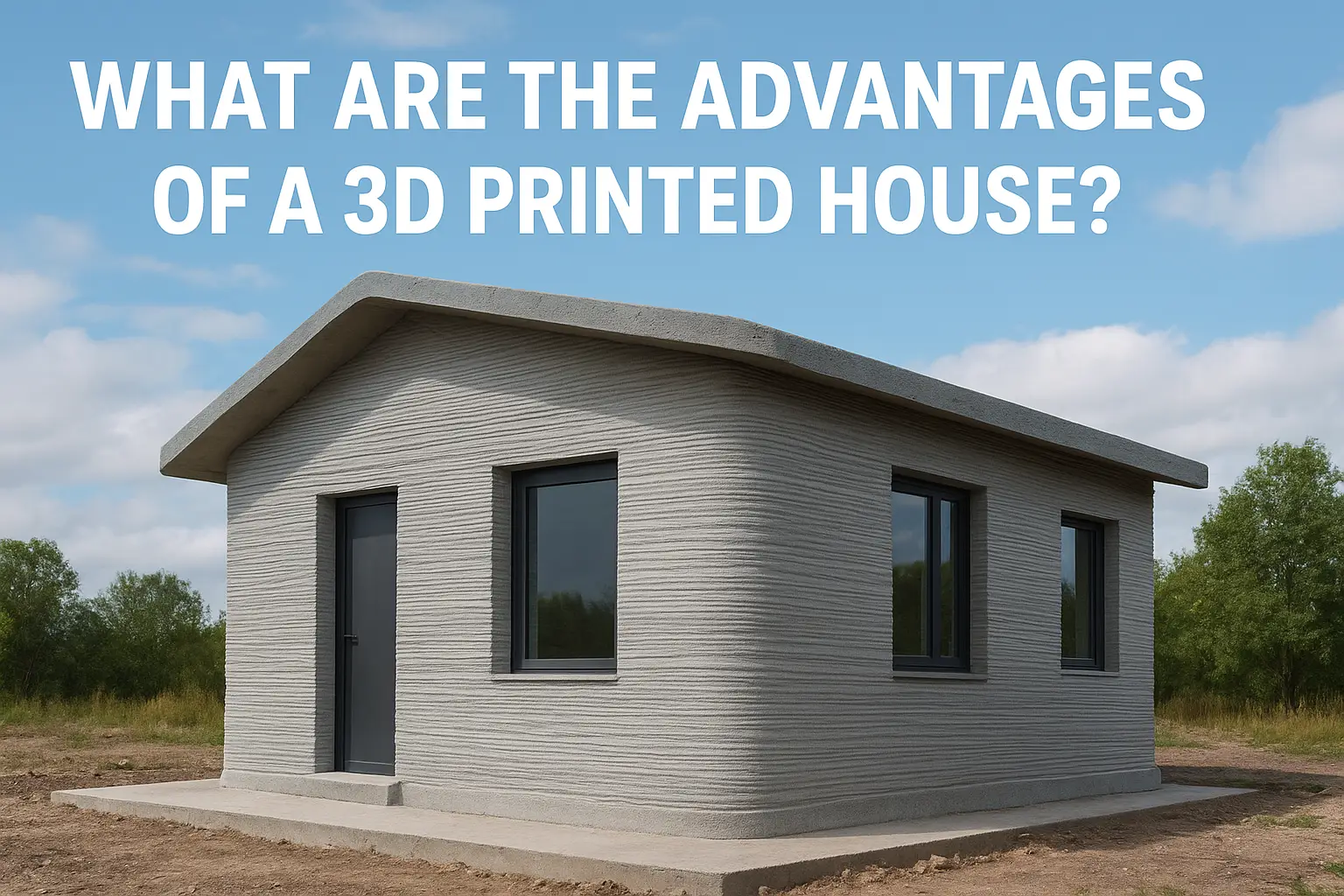What are the advantages of a 3D printed house?