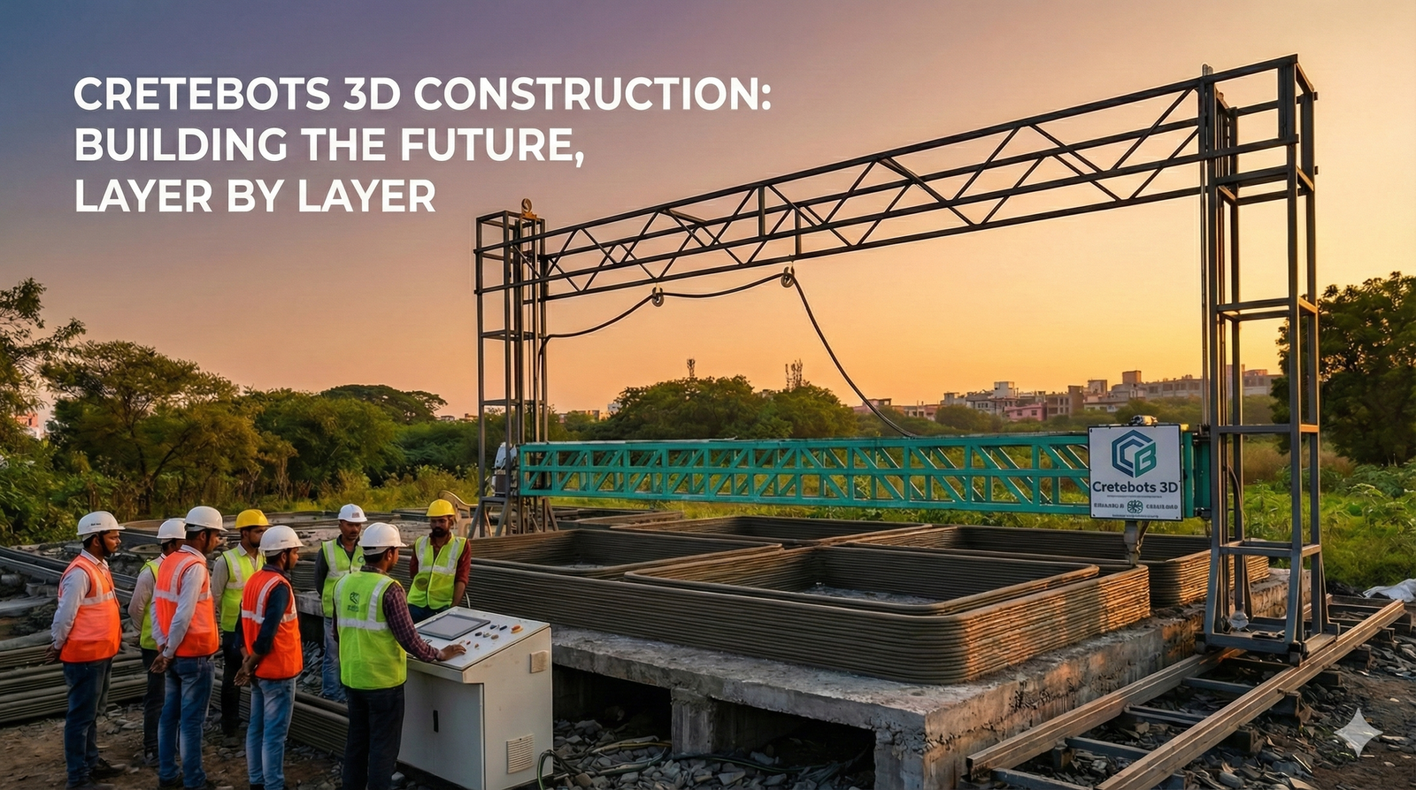 3D Construction Company in India | 3D Printed Buildings – Cretebots